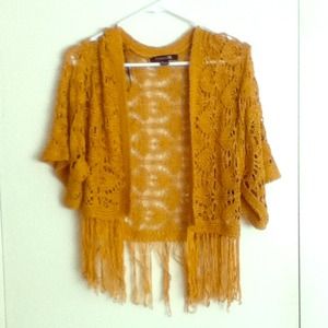 Mustard yellow cardigan