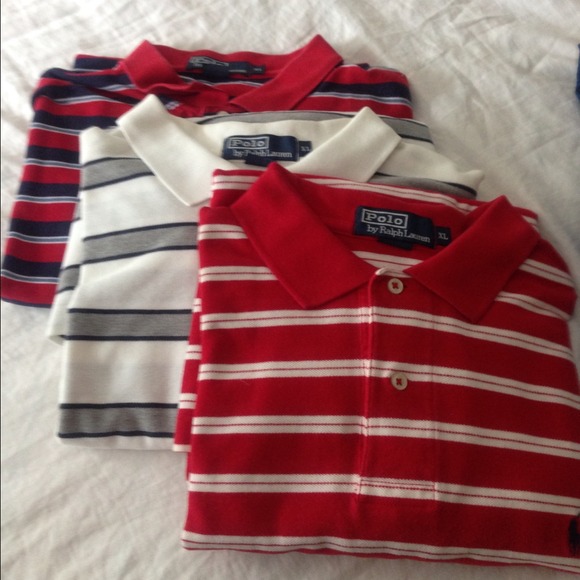 RESERVED!! Price is for all 3 Men's Polo shirts!!