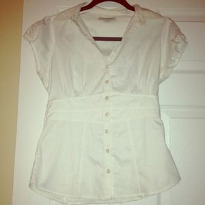 🚫🚫SOLDBanana Republic White Button up
