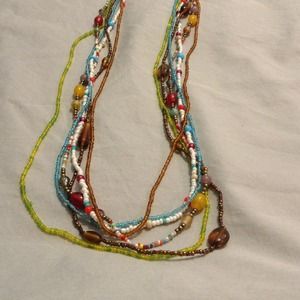 Boho beaded necklace