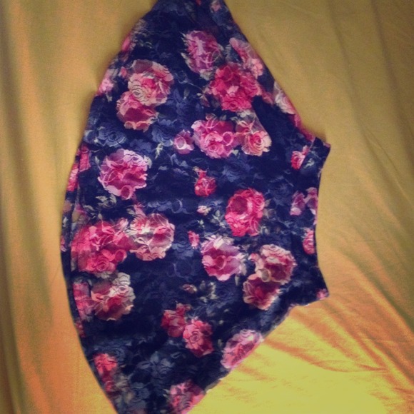 floral short skirt