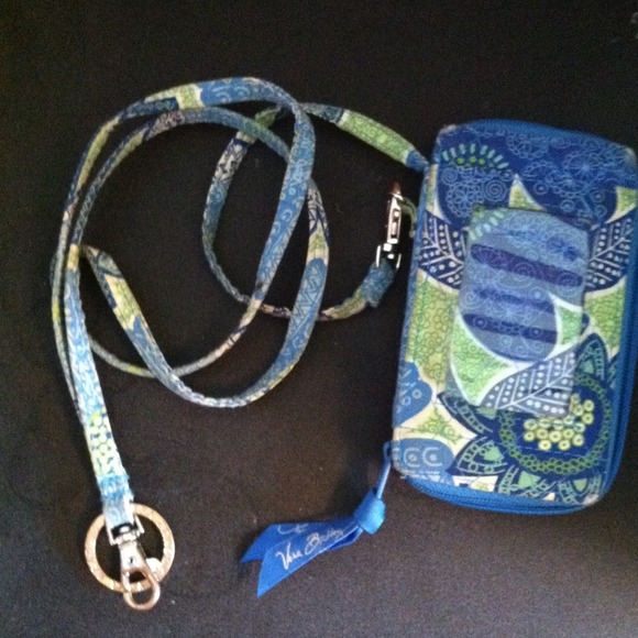 Vera Bradley Lanyard and Wallet