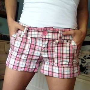 American Eagle plaid shorts size 2