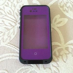 Purple iPhone 4-4s life proof case