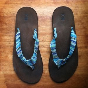 Brown Sandals with Striped Straps (10)