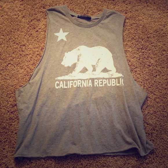 *RARE* Brandy Melville Cali Republic Muscle tank