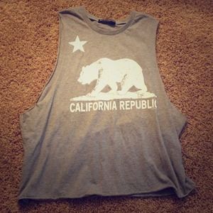 *RARE* Brandy Melville Cali Republic Muscle tank