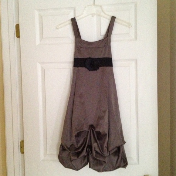 Shiny brown dress