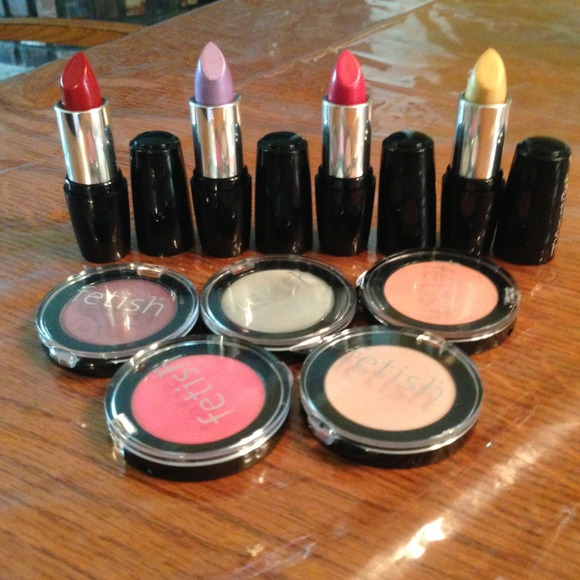 Lot of 9 fetish lipsticks and glosses