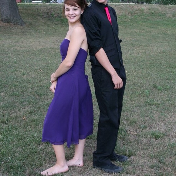 The purple dress