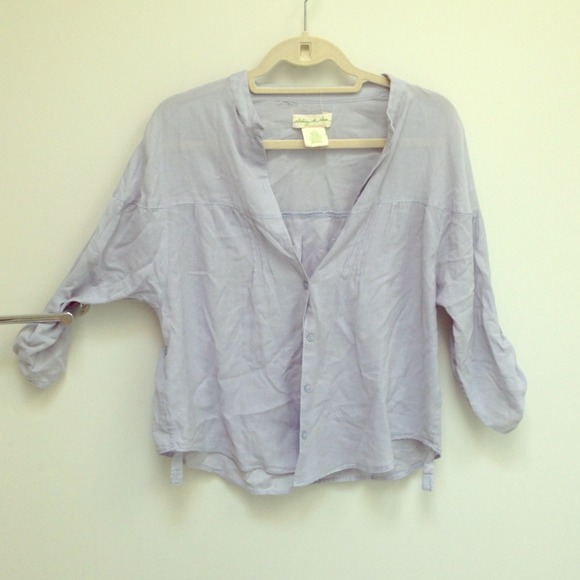 Staring at Stars Tops - Blue button up