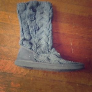 Gray boots