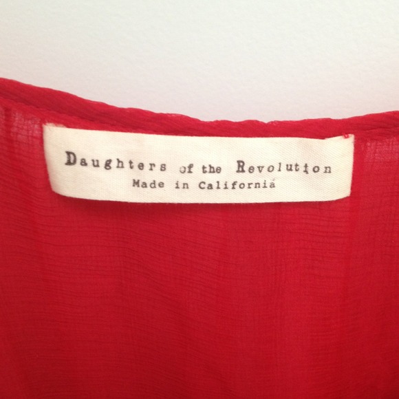 Red flowy top - Picture 2 of 2