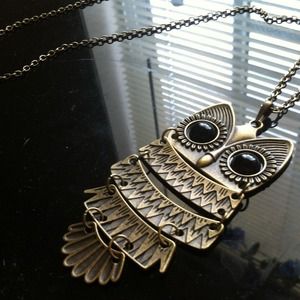 Owl long necklace !!!