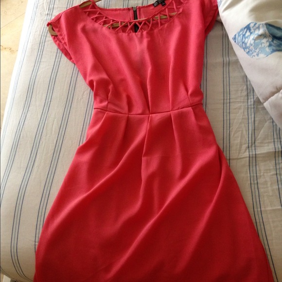 Nordstrom peach dress