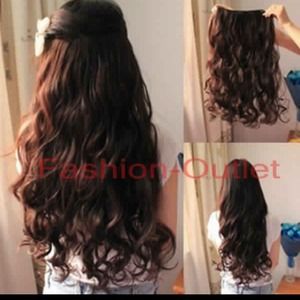 18 inch dark brown clip in hair extensions