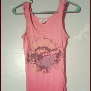 Pink sunset tank top