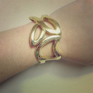 Gold "goddess" style bracelet