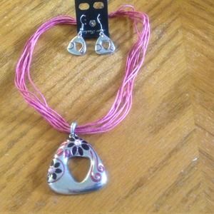 Necklace with earrings