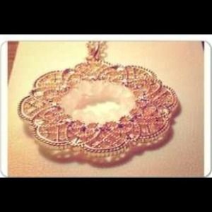 Pink and gold necklace