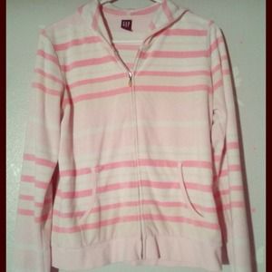 Pink striped jacket