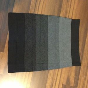BCBG Maxazria black ombré skirt