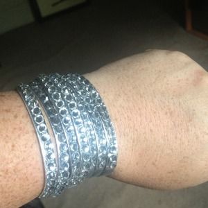 Rhinestone leather wrap bracelet Rhinestone leather wrap bracelet