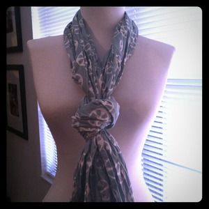 Mint peace sign scarf