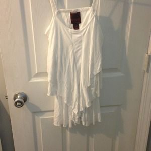 White tank top layers in front