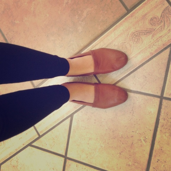 Genuine leather Minnetonka moccasins