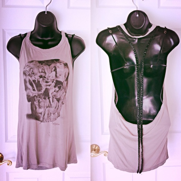 🚫HOLD 24-hours🚫Religion graphic halter tank