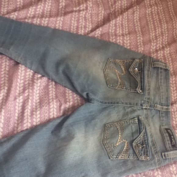 Red Rivet Jeans - Picture 2 of 2