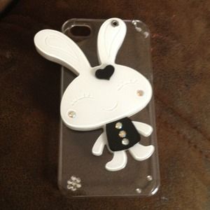 🔥Cute mirror rabbit case for IPhone 4S 🔥