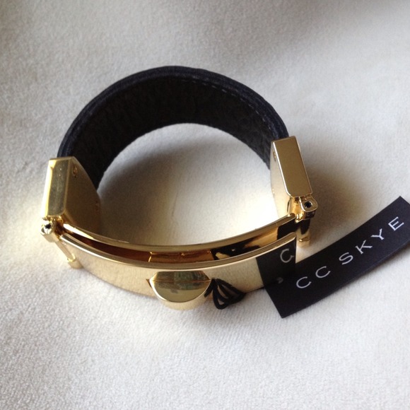 🚫SOLDCC Skye Bel Air Cuff Bracelet In Black - Picture 2 of 4