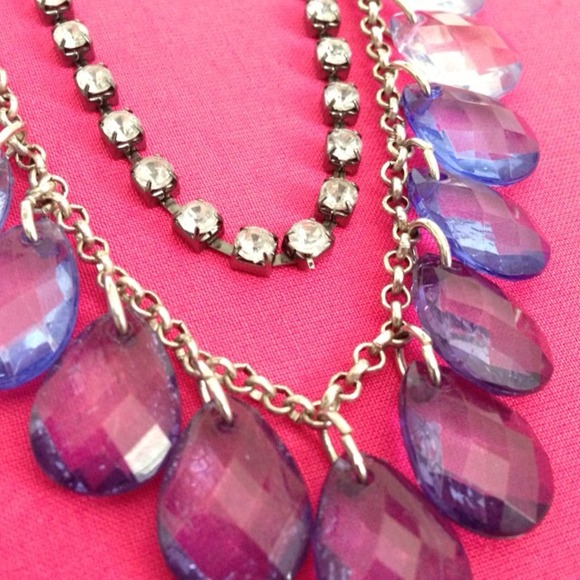 🚫TRADED🚫Blue Diamonds Bub Necklace - Picture 2 of 3