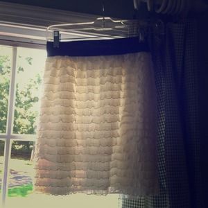 White shirt, ruffles