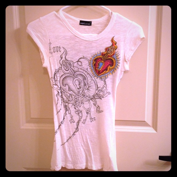 Wet seal burnout tee - Picture 1 of 3