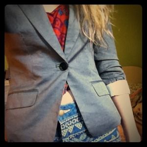 Gray blazer