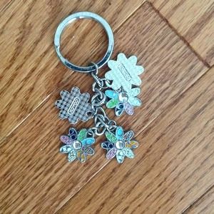 COACH keychain flowers