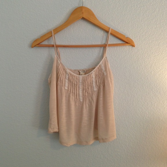 Cream colored crop top