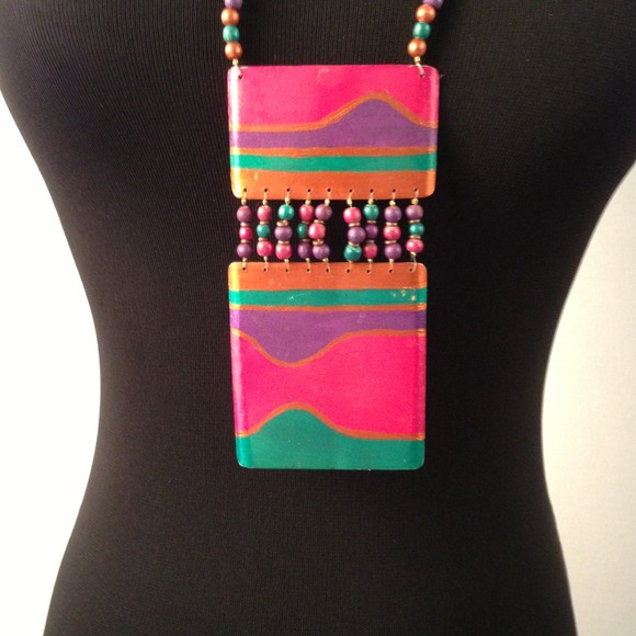 πSOLD π»πΊHP 3/22 Handmade Chunky Necklace - Picture 2 of 4