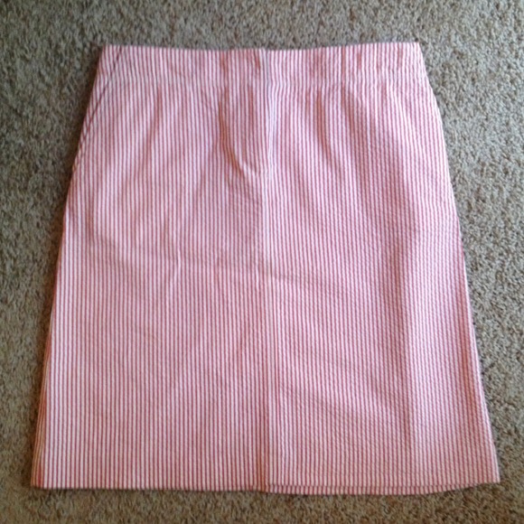 J. Crew Seersucker skirt