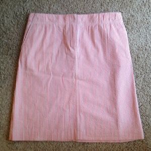 J. Crew Seersucker skirt