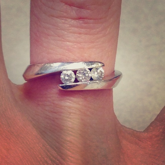 SOLD! White gold & diamond eternity ring