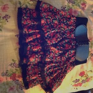 Floral print skirt