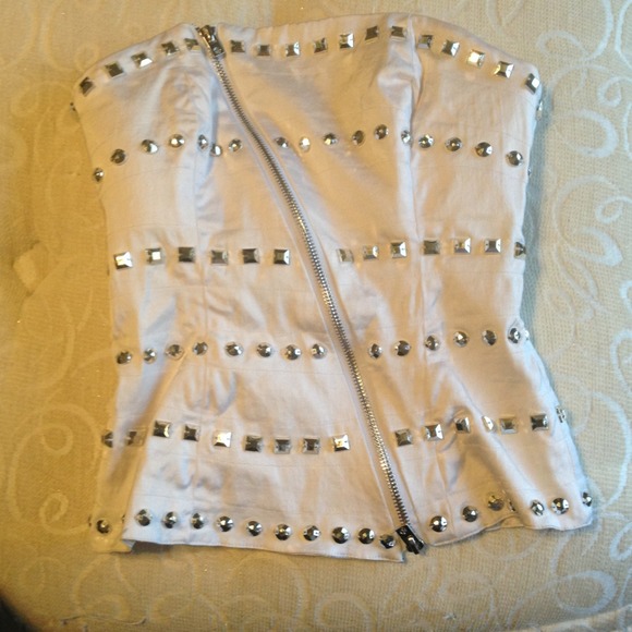Bebe studded top