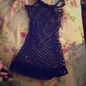 Fishnet tank top