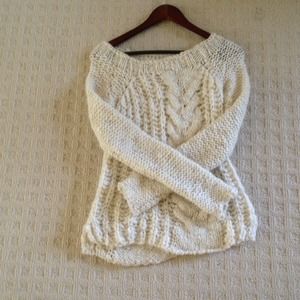 Free people cable knit sweater