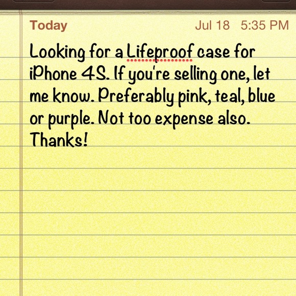 Looking for Lifeproof case