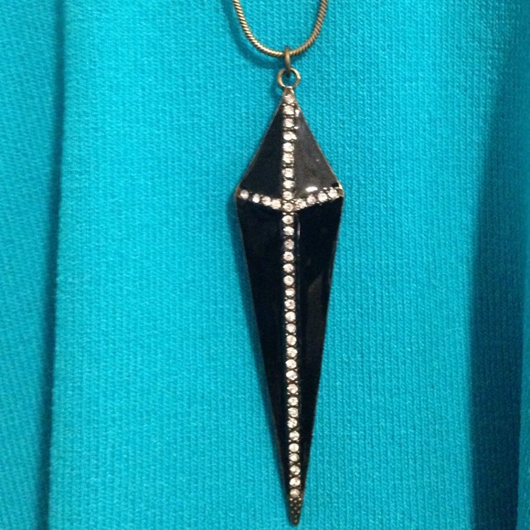 Crystal studded cross necklace - Picture 2 of 4